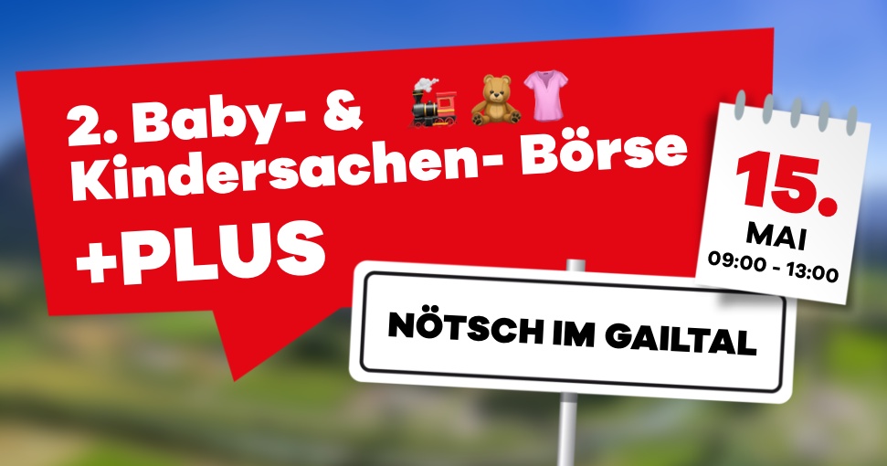 2. Baby- & Kindersachen Börse in Nötsch